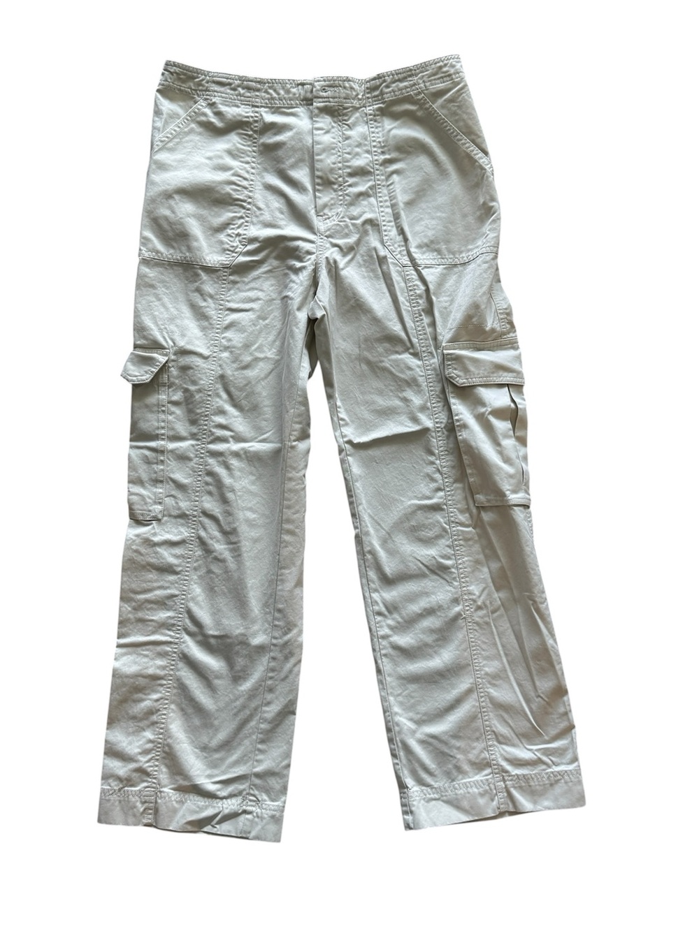 Abercrombie & Fitch Cargo Pants Women’s Size 14 Khaki Utility Straight Leg Y2K